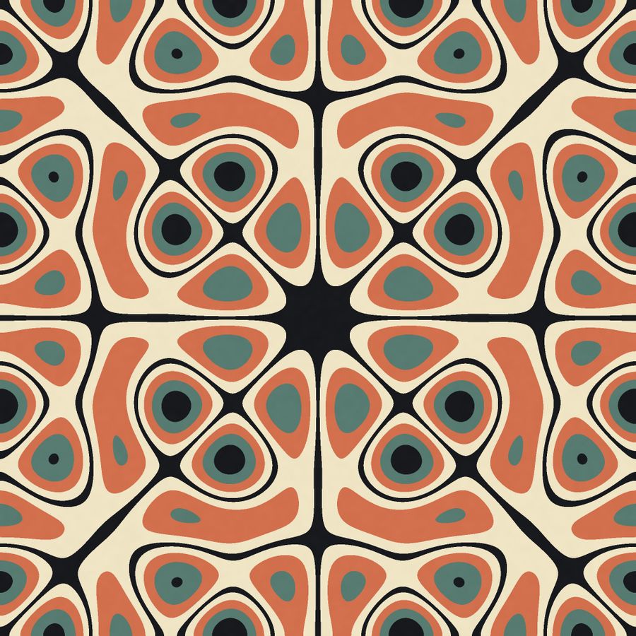Chladni Plate — a nodal motif, drawn by the GeoPrint engine