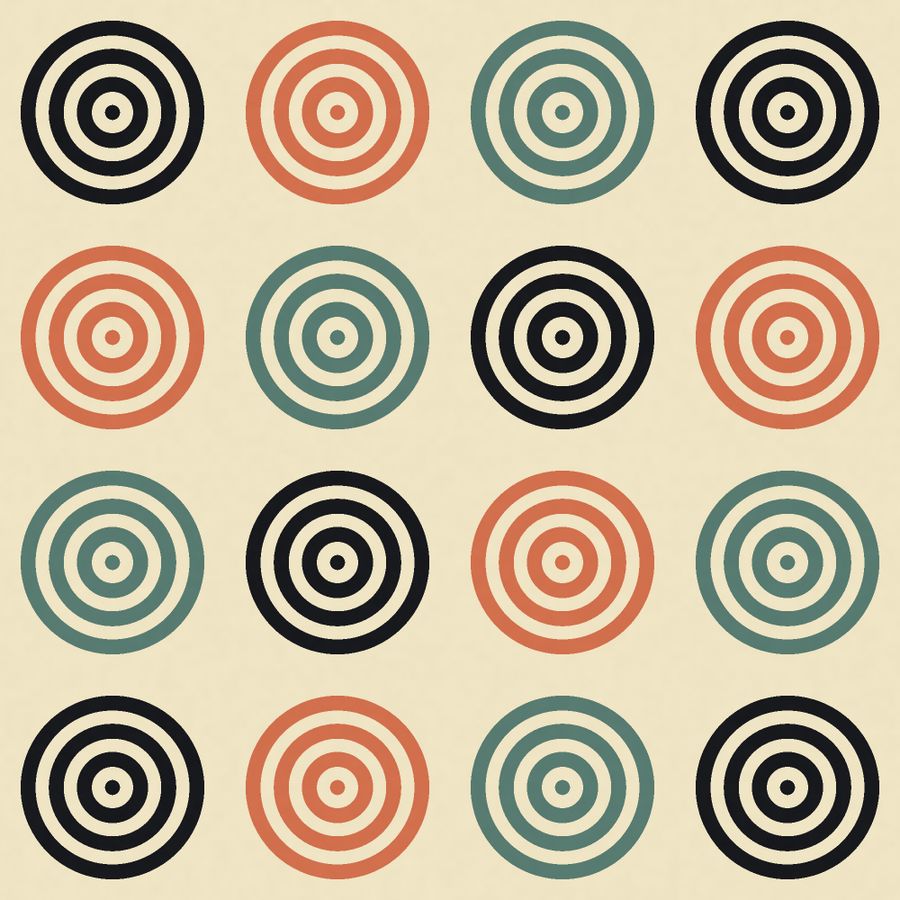 Concentric Rings — a ring motif, drawn by the GeoPrint engine