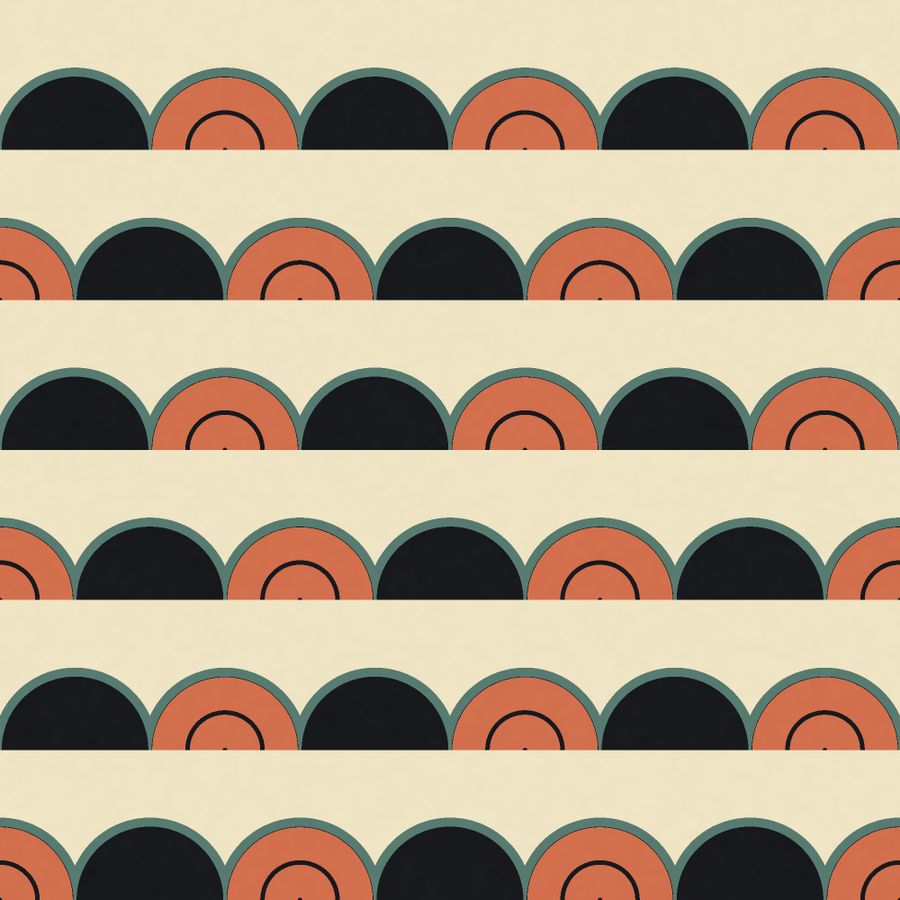 Fish Scales — a scale motif, drawn by the GeoPrint engine
