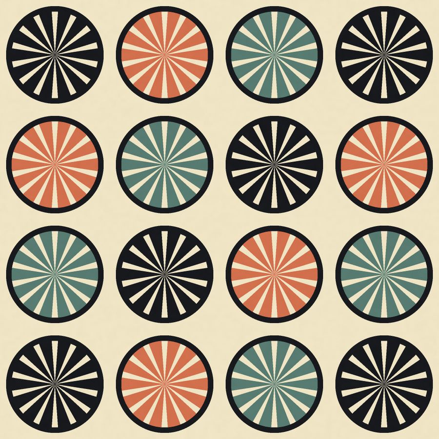 Fan Scallop — a fan motif, drawn by the GeoPrint engine