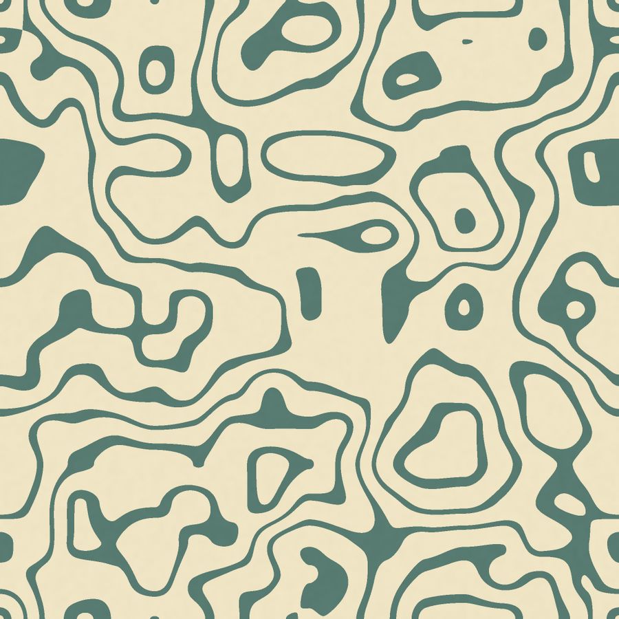 Isolines — a contour motif, drawn by the GeoPrint engine