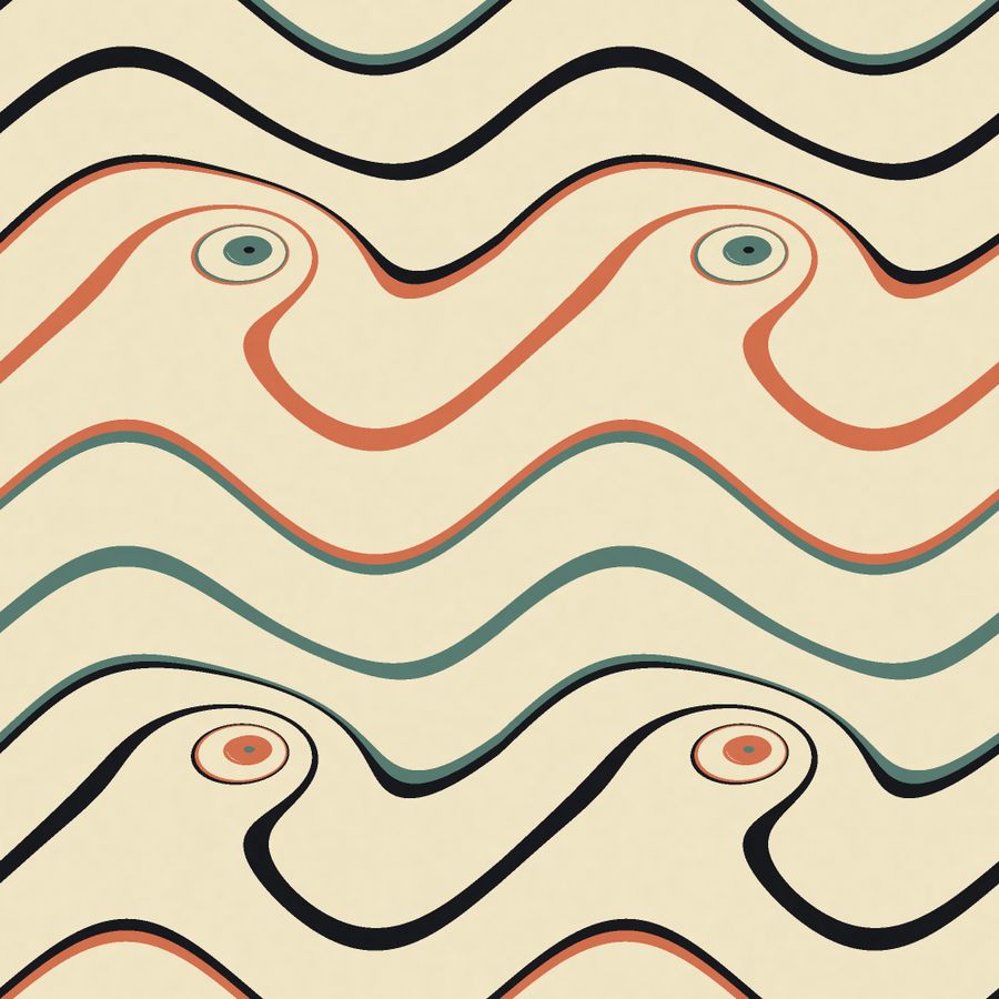 Wood Grain — a grain motif, drawn by the GeoPrint engine