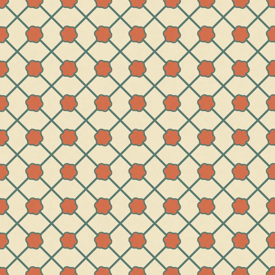 Garden Trellis — a lattice motif, drawn by the GeoPrint engine